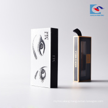 custom false eyelash packaging drawer cardboard with clear window